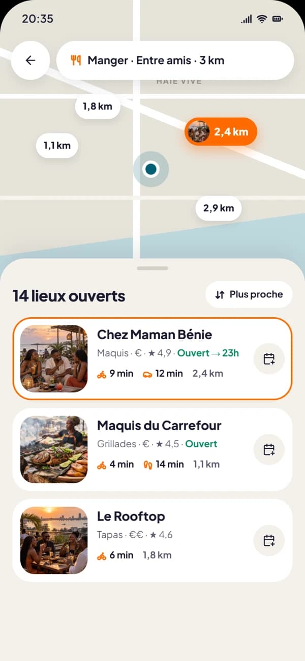 Aperçu Dé ayi : resultats carte