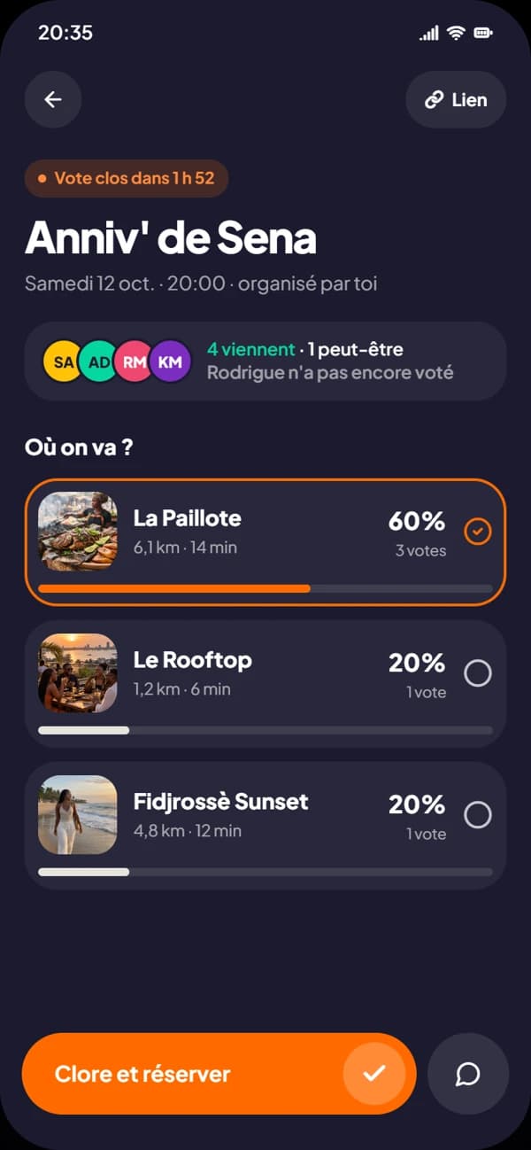 Aperçu Dé ayi : vote sortie
